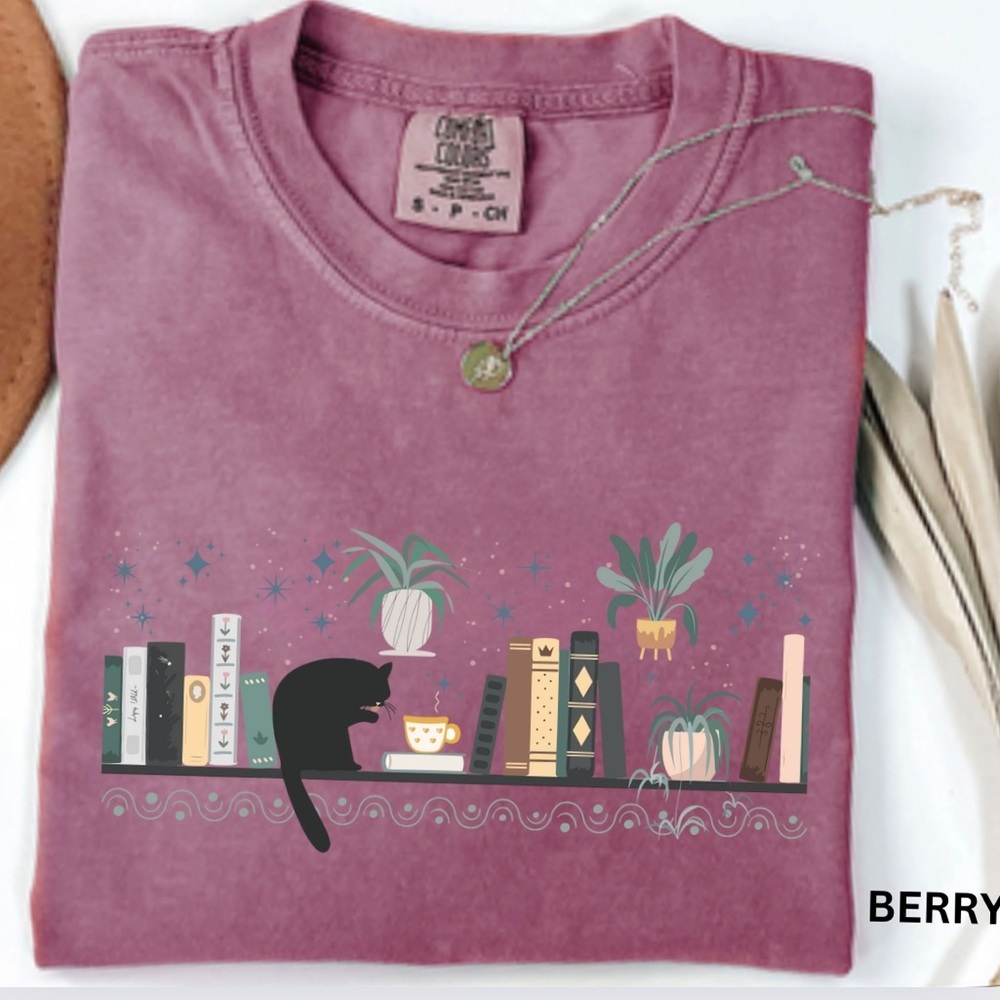 NEW Comfort Colors Cat Mom Plants Graphic Tee  S-3X - Picture 5 of 5